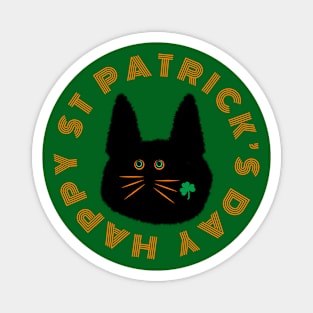 St Patrick’s Shamrock Cat Magnet